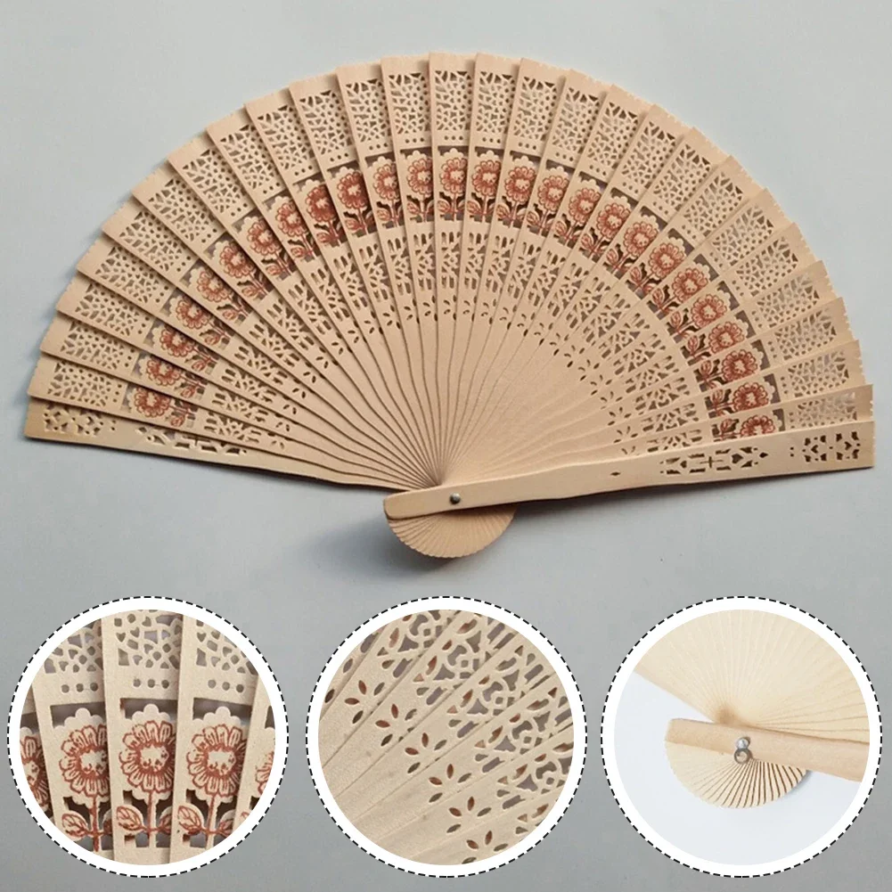 1pcs Hand Folding Fan Art Craft Chinese DIY Dance Hand Fan For Party Wedding Decoration Home Decoration Ornaments