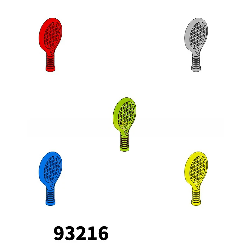 

20pcs Handheld Tennis Racket Building Blocks MOC Small Particle Parts Minifigure Props Decoration Kids DIY Assembly Toys 93216