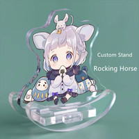 Custom Funny Rocking Stand Acrylic Cute Pet Star Anime Figures Standee Cartoon Cosplay Standing For Car Desk Decor Accessories