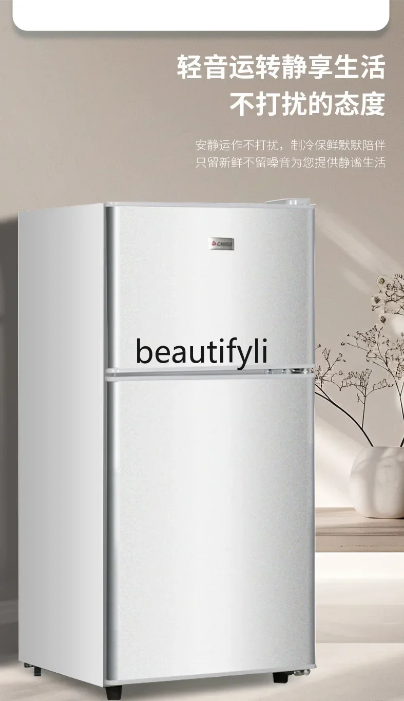 Z189 a56 Refrigerator Mini Frozen Refrigerated Double Door Household Dormitory Rental Room Small Refrigerator