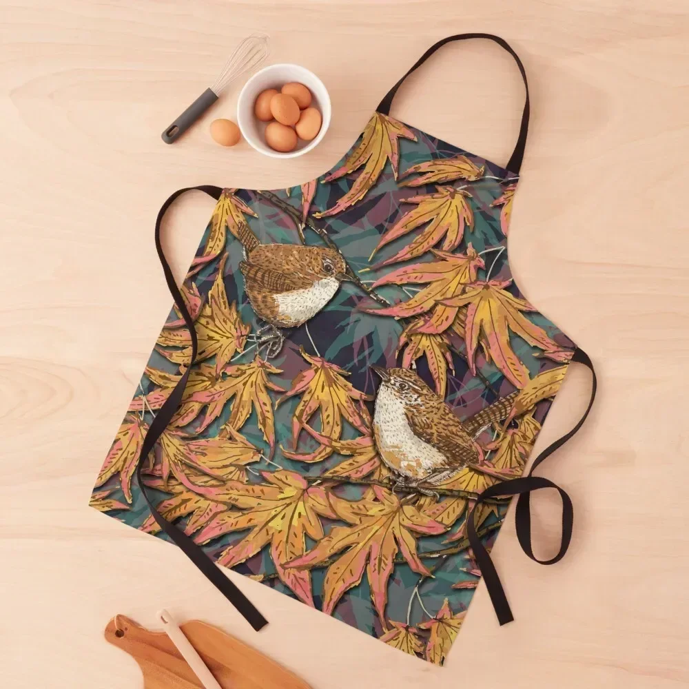 

Garden Wrens Apron For Kitchen men Hairdressing waterproof for women Apron