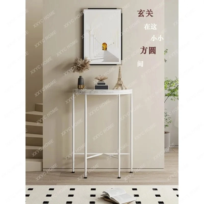 

LStyle Entrance Table Aesthetic Design Hall Minimalist Corner Table Narrow Wooden Console Ingresso Furniture Living Room