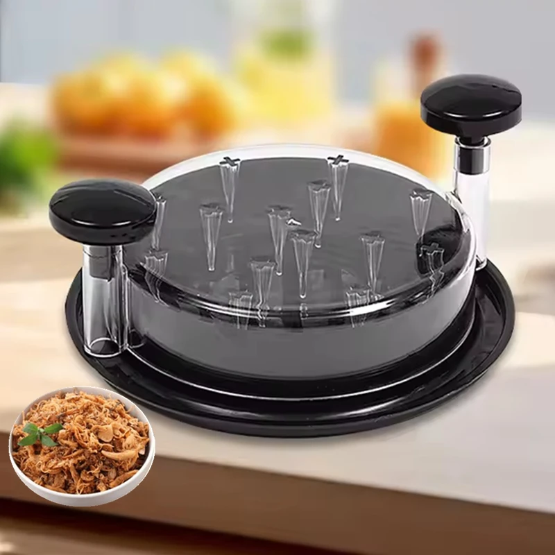 المطبخ آلة تقطيع الدجاج عدم الانزلاق مفرمة اللحوم لحم الخنزير لحوم البقر المطبوخ صدور الدجاج الخضار المطبخ أداة مقبض التقطيع