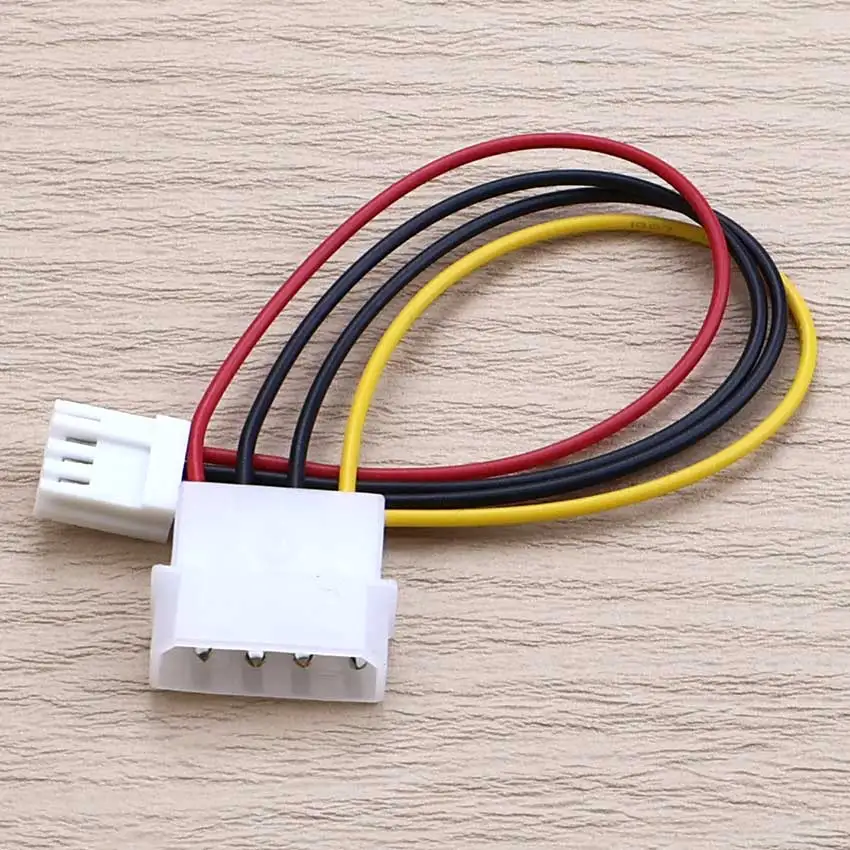 Big 4 Pin Molex to Small 4Pin Convert Cable FDD Floppy Disk Drive Power Supply Wire Computer IDE to Power Connection Plug Cord