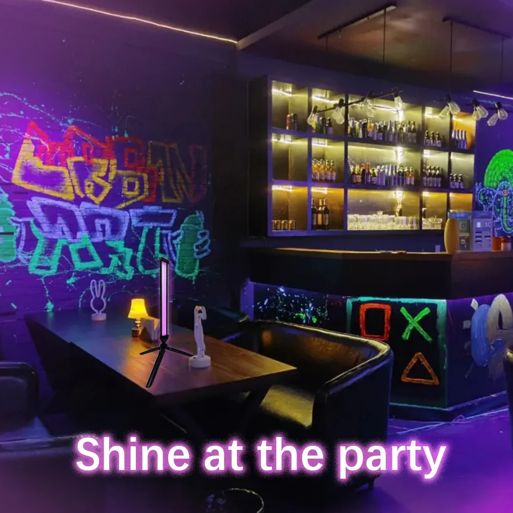 72 ضوء أرجواني لسطح المكتب بالأشعة فوق البنفسجية، USB مع مفتاح، ضوء فلورسنت أسود، مناسب لجو الهالوين العائلي #4