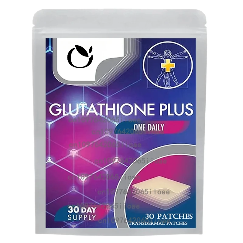 

Переплетные пластыри Glutathione с молочным раствором, NAC, коллагеном, витамином С - клетовое здоровье, сияющая кожа, 30 пластырей