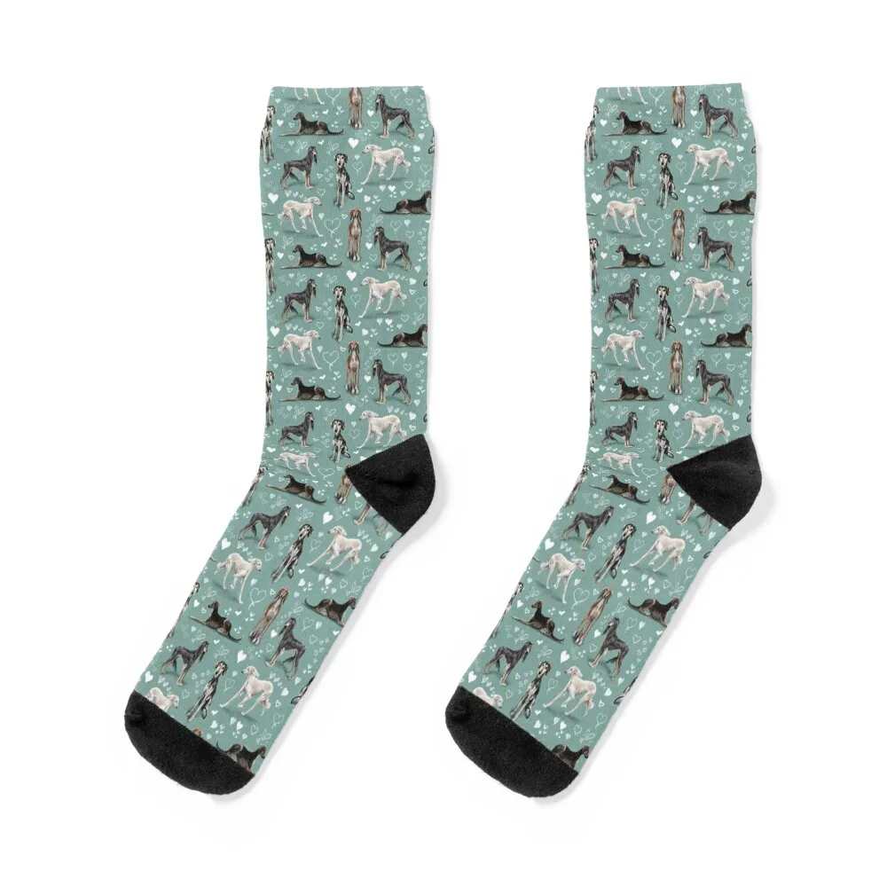 

The Saluki - Green Socks