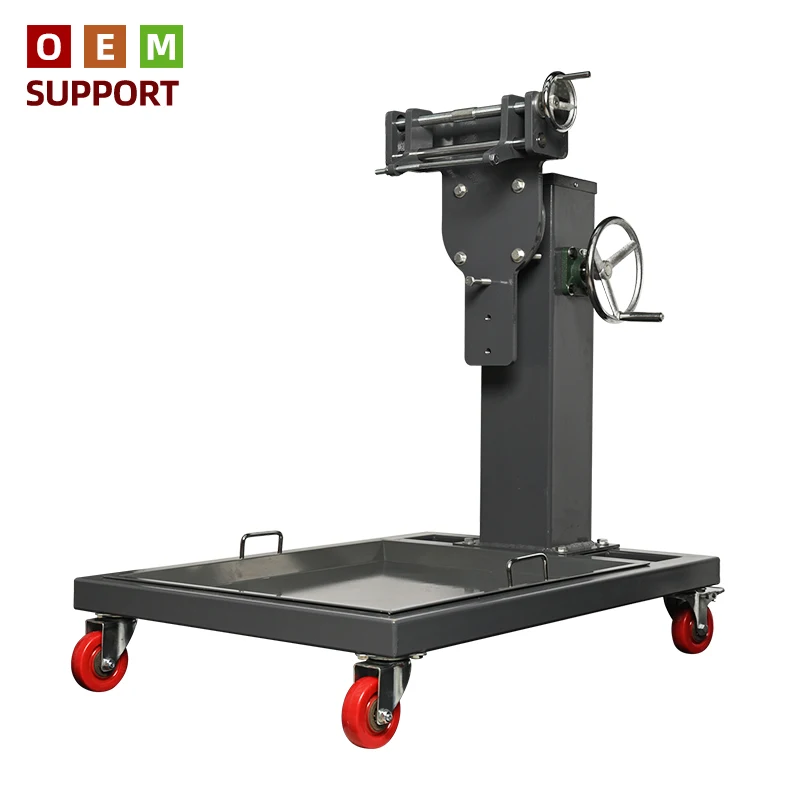 Professional KARLION Motorcycle Engine Stand-CE Certified 12-Month Warranty 360 Rotating Repair Holder Heavy Duty Steel
