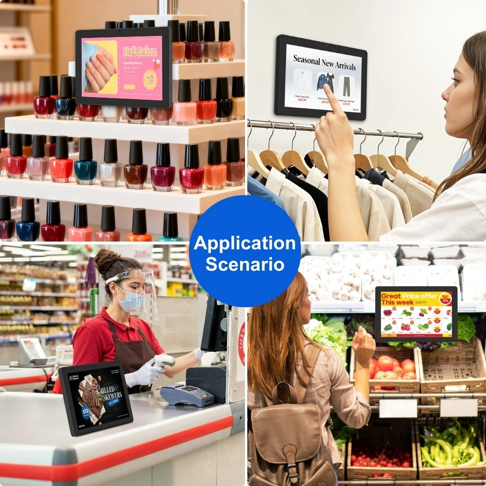 Wall Mounted 14 Inch Capacitive Touch Screen RK3568 Camera Android Tablet All In One Tablets & Presentation Equipment