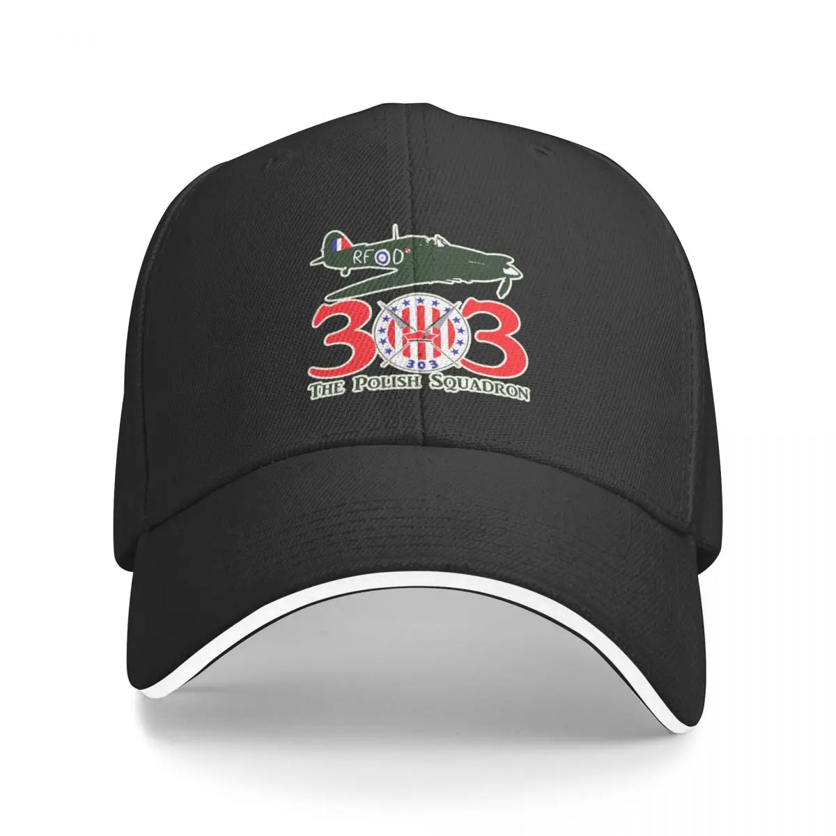 Hurricane No. 303 Fighter Squadron RAF - English tagged - Clean Style Baseball Cap Rugby party Hat Men's Women's