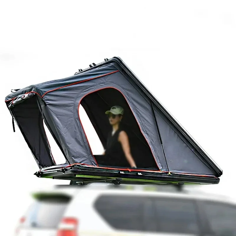 Factory OEM 4 Season Waterproof Nature Camping 4WD Vehicle Canvas Tent Hard Shell 4x4 Car Roof Top Tent For Sleeping 2P
