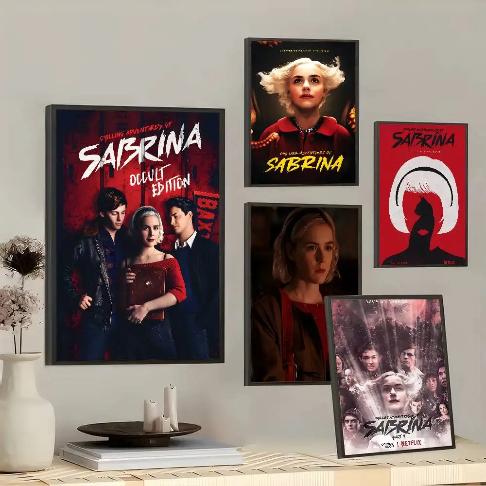 Chilling Adventures Of Sabrina Vintage Posters Sticky Whitepaper Prints Posters Artwork Posters Wall Stickers