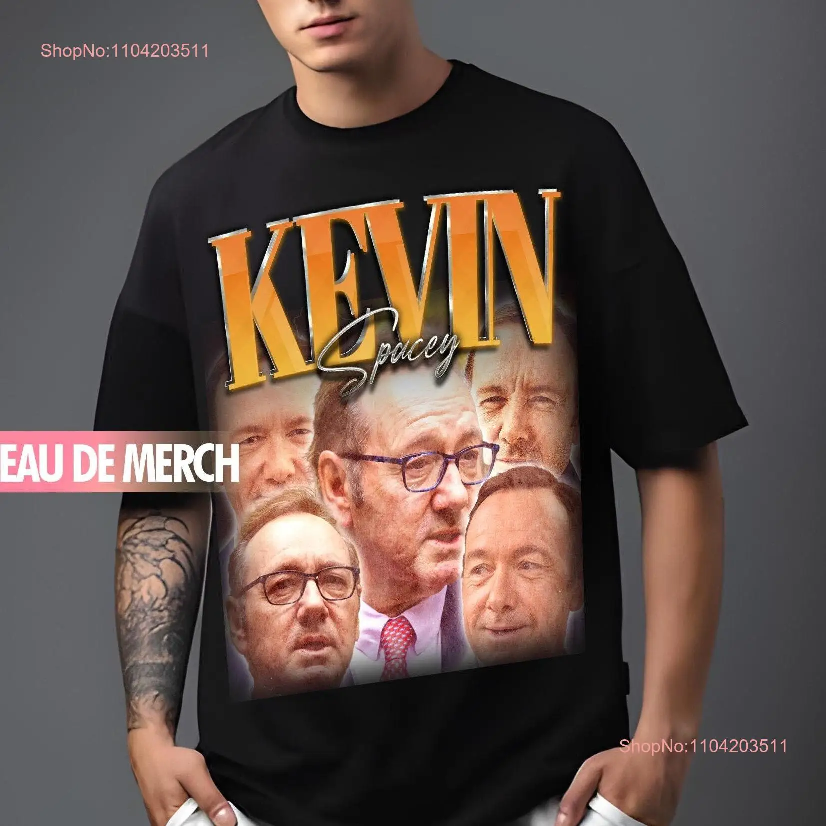 KEVIN SPACEY TEES Vintage T Shirt 90s Retro Merch Funny long or short sleeves