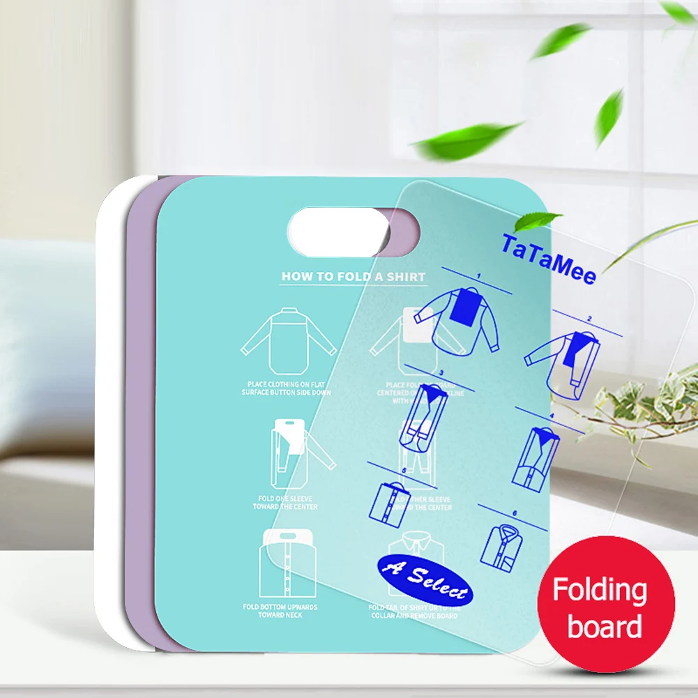 Clothes Folding Board Plastic Household Shirt Folding Board Creative Clothing Folder Bender for Kids Adults Clothes