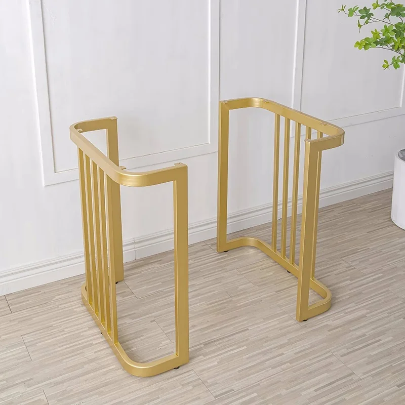 Iron Table Leg Bracket Office Meeting Arc Island Platform Support Column Metal Desk Rock Board Table Furniture Leg