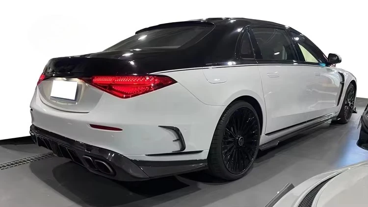قطع غيار السيارات الجديدة الأكثر مبيعًا لسيارة Mercedes s Class Body Kit ألياف الكربون الجافة W223 طقم هيكل السيارة من الفئة #3