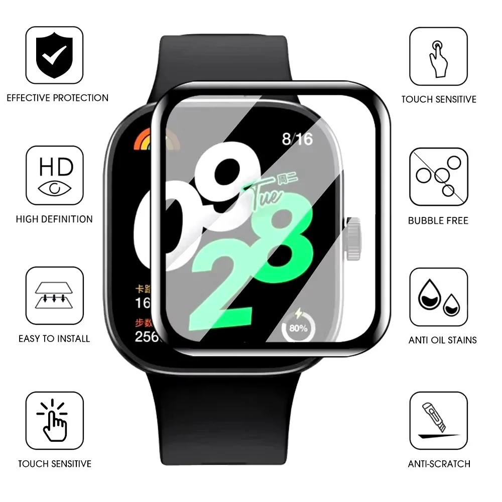 Screen Protector Film For Xiaomi Redmi Watch 5 Active Soft TPU HD Clear Anti-Scratch Film for Mi Redmi Watch5 Active Accessories