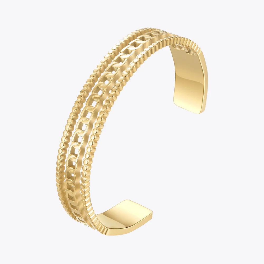 

ENFASHION Stainless Steel O-chain Gold Color Bracelet For Women 2022 Fashion Jewelry Bracelets Bangle Pulseras Mujer B222275