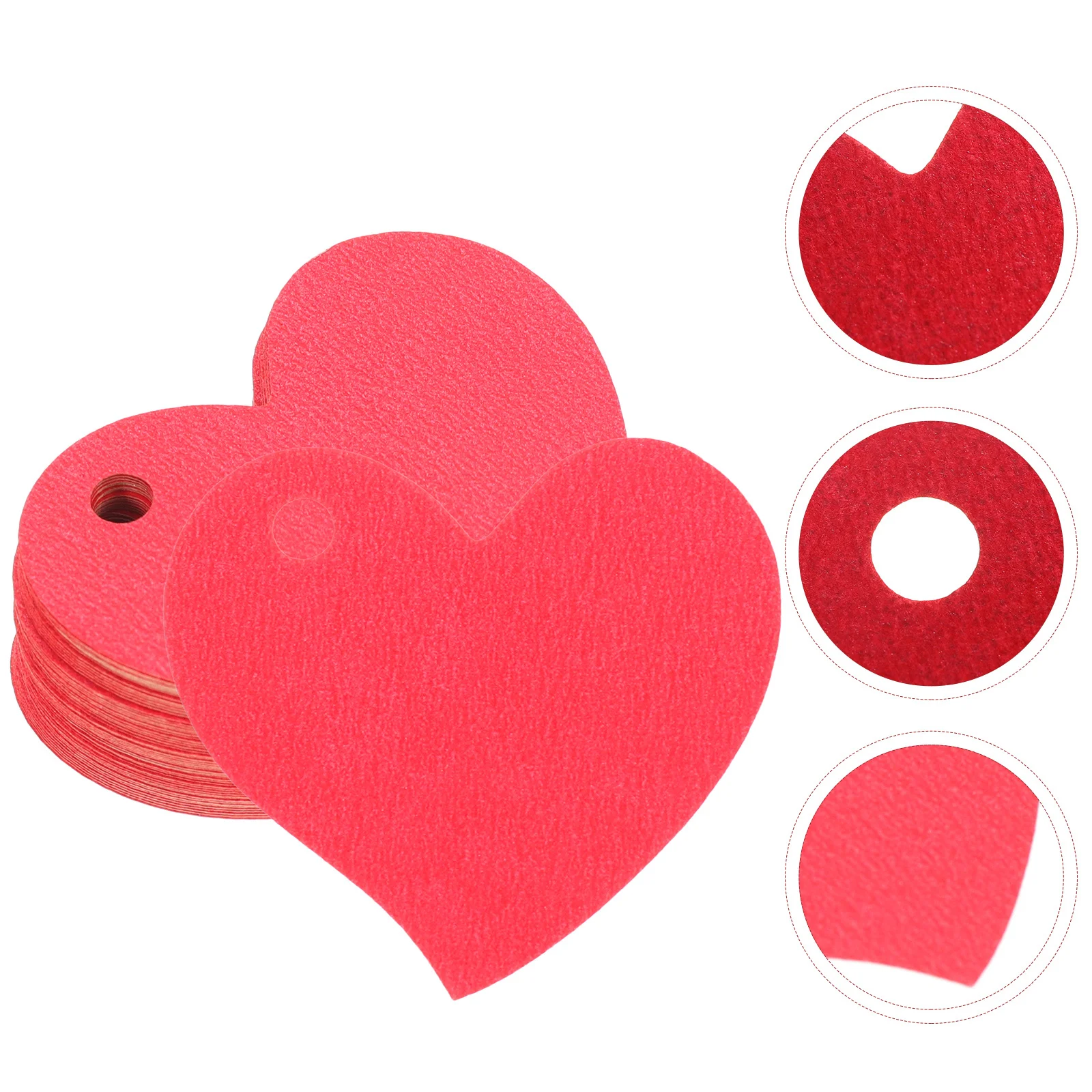 

50Pcs Heart Shaped Kraft Paper Hanging Tags Valentine's Day Gift Labels Wedding Party Decoration DIY Gift Cards Favors