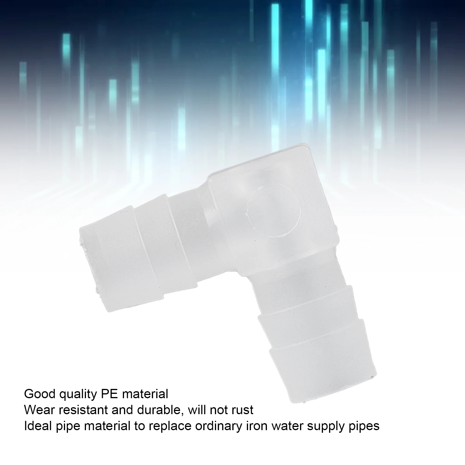 10pcs Elbow Hose Barb Union Adapter Elbow Hose Barb Plastic Fitting 90 Degree Equal Barbed Joint Adapter L Shape for Aquarium