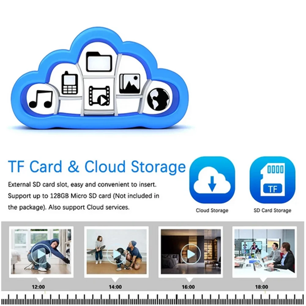 Tyua Baby Monitor Mini WiFi IP 5MP Camera Indoor Wireless Home Security Auto Tracking Color Night Vision 2MP CCTV Camera