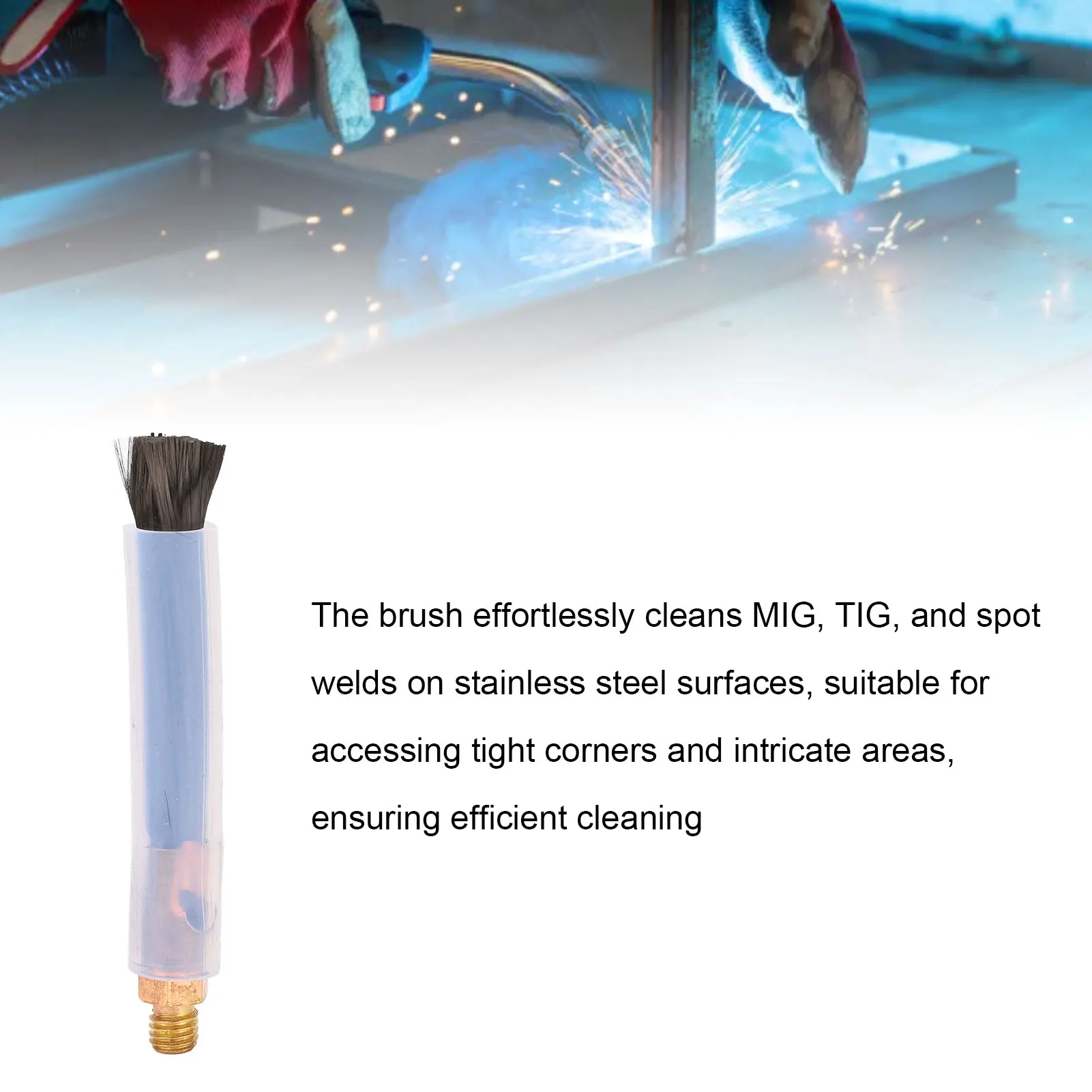 فرش تنظيف حبة اللحام فرشاة رأس نحاسية لمعالج التماس اللحام منظف مشترك فرشاة معالج حبة اللحام #2