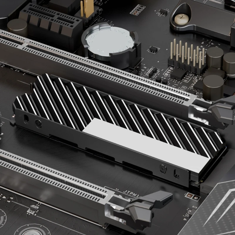 2025 محلول تبريد رفيع جديد لـ 2280 NVME SSD محسّن تقنية تبديد حرارة تدفق الهواء