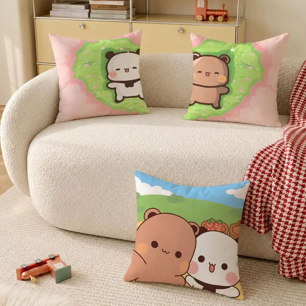 Yier Panda-almohada bonita de Bubu Dudu Cushion Cover Pillow Cover Decorative Throw Couch Home Decor for Living Room Sofa