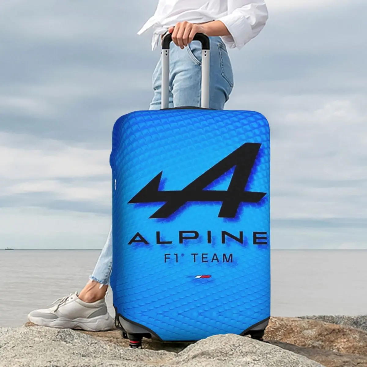 

Alpine Team Suitcase Cover Protection Elastic Travel Luggage Protector Covers for 18-32 Inch