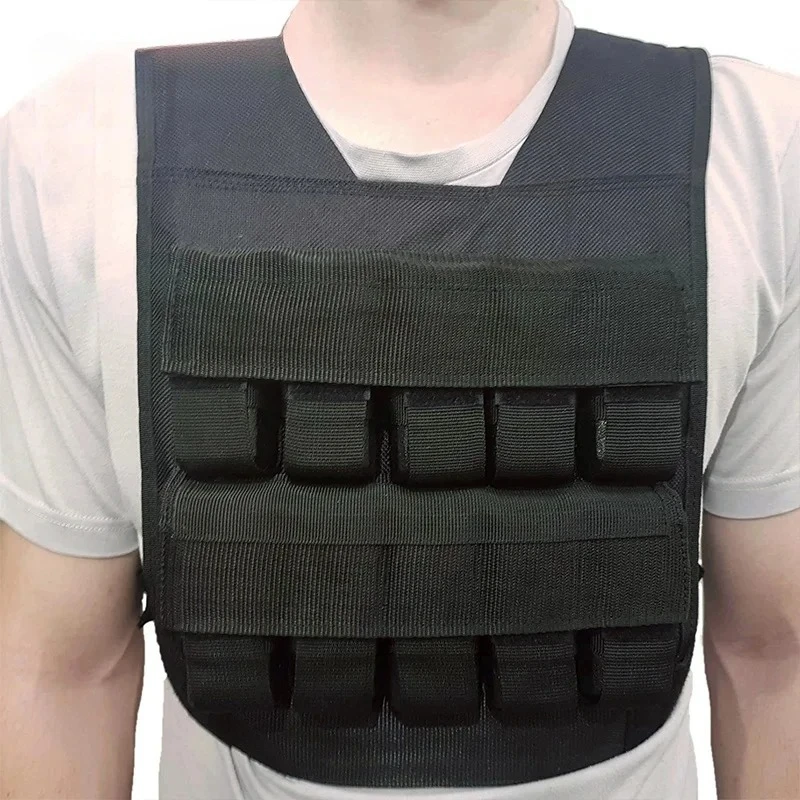 Guli Fitness OEM/ODM Aangepast logo Functioneel Ademend Training Verstelbaar 10Kg/20Kg/30Kg Gewichtsvest voor mannen en vrouwen