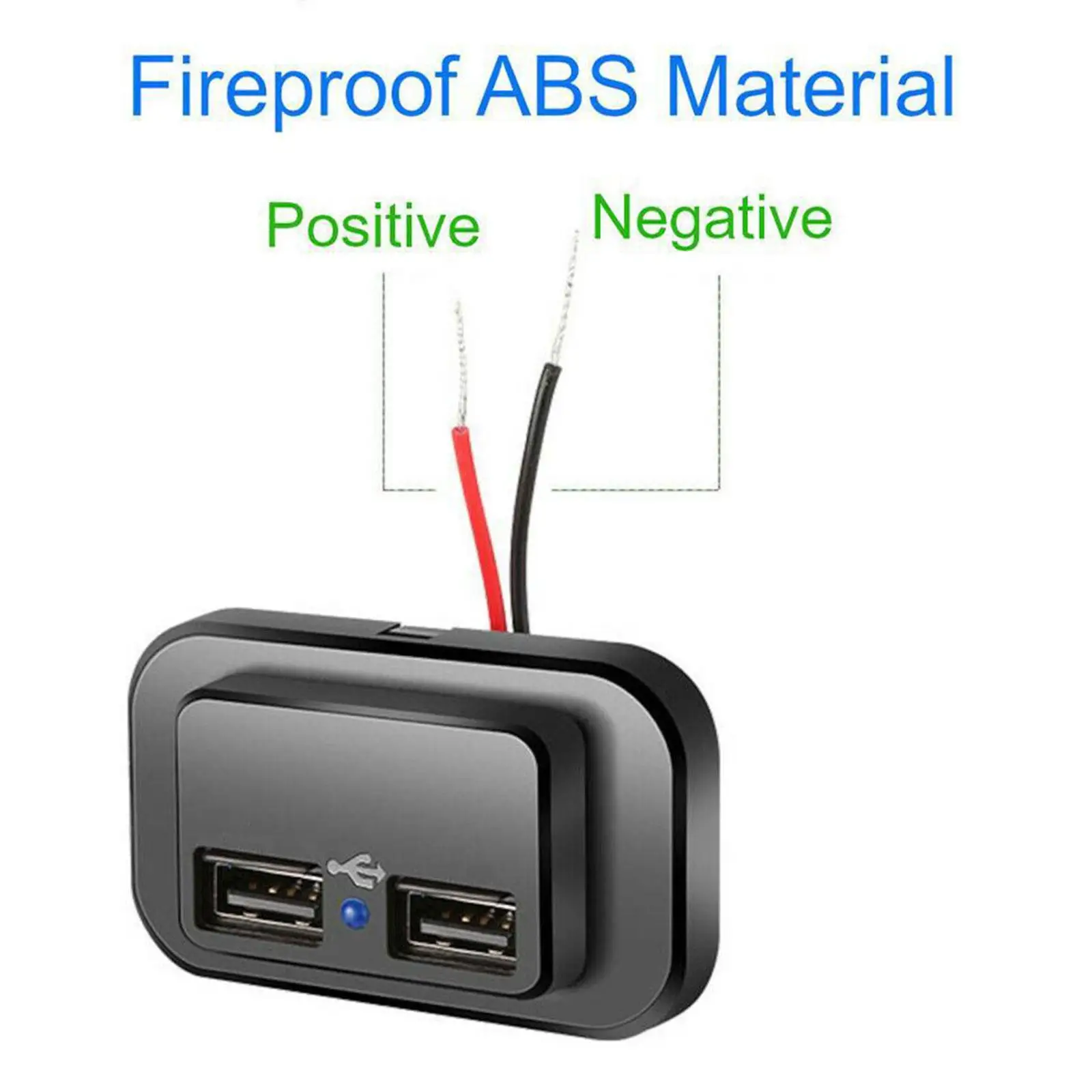 

Dual USB Car Charger Socket 12V/24V 3.1A 4.8A USB Charging Outlet Power Adapter For Motorcycle Camper Truck ATV Boat Car RV S9A5