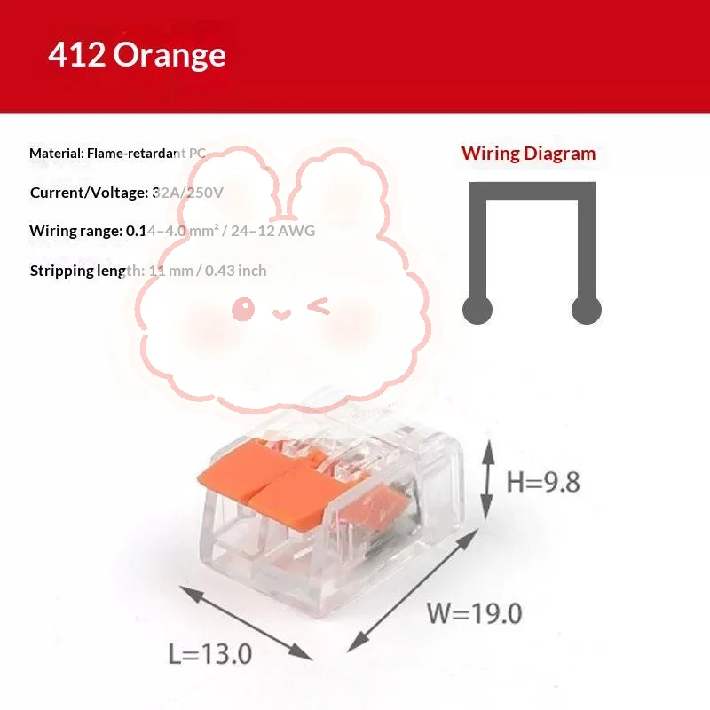 90 Pcs Electrical Quick Connectors, DIY Cable Connection Tool Kit (24-12 Awg), 2/3/5 Port Plug-In Electrical Connectors