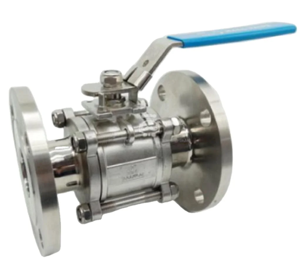 

Manufacturer Price Wenzhou Supplier Sanitation Sanitary Ball Valve Stainless Steel AISI 304 Manual Three Piece Flange Ball Valve
