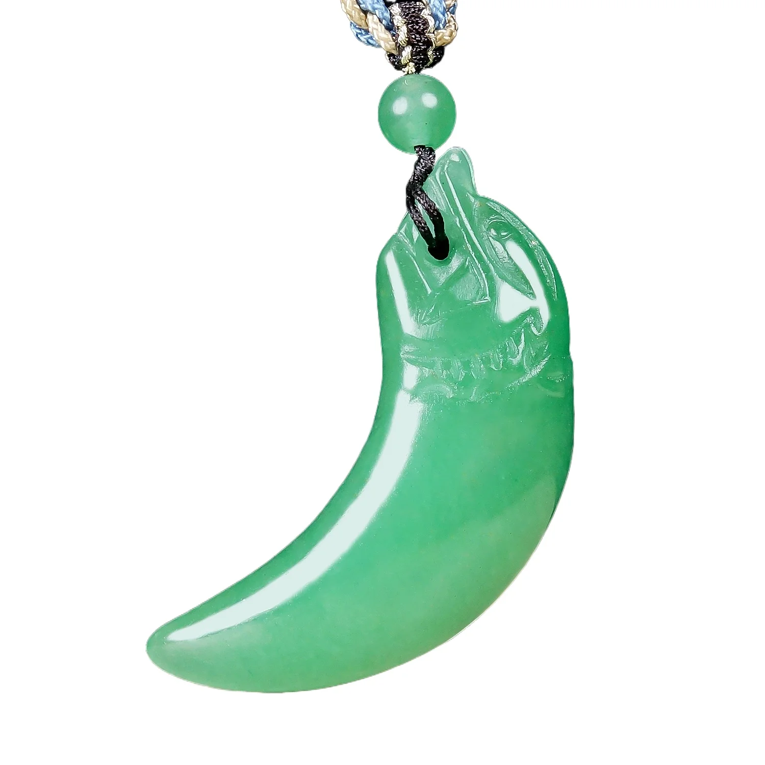 Colgante de cristal natural puro, colgante magatama de jade Dongling para amantes, colgante de Tai Chi Yin y Yang con forma de pez, colgante de luna creciente con púas.