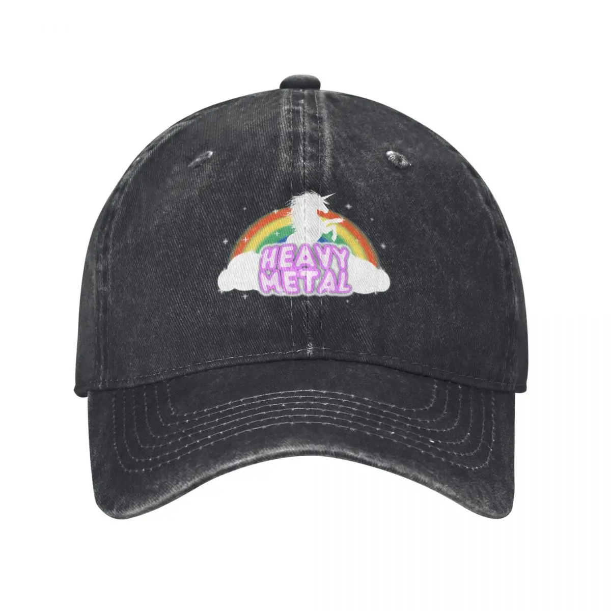 

Heavy Metal Rainbow Unicorn Baseball Cap Anime Cosplay Hats For Men Women's