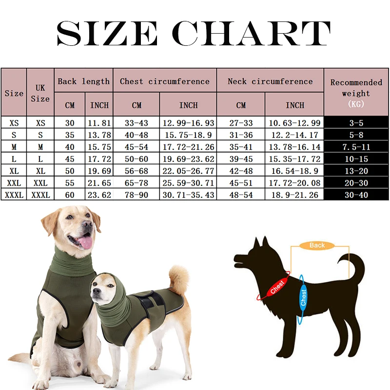 Dog Anxiety Vest Pet Dog Anxiety Jacket Reflective Vest For Small Medium Large Dog Clothes Shirt Pets Accessories XS-3XL