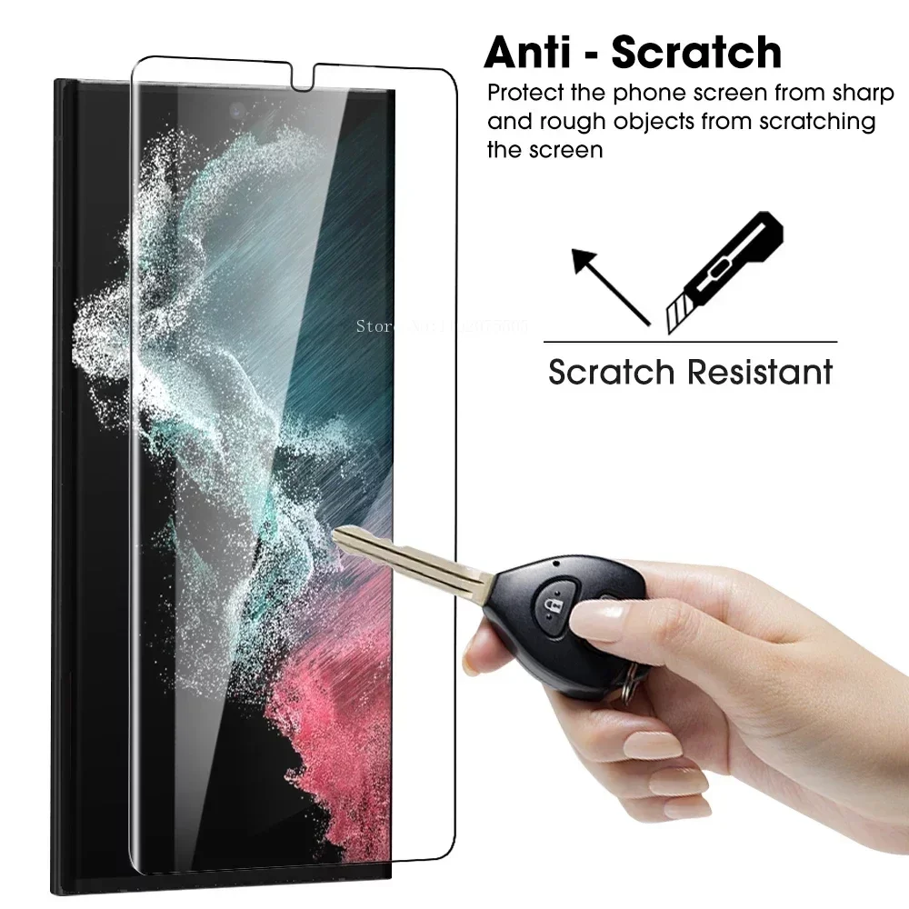 

1 шт. HD противоударное разблокированное закаленное стекло для Samsung Galaxy S24 Ultra S23 Plus защита экрана от отпечатков пальцев для S24 S23FE