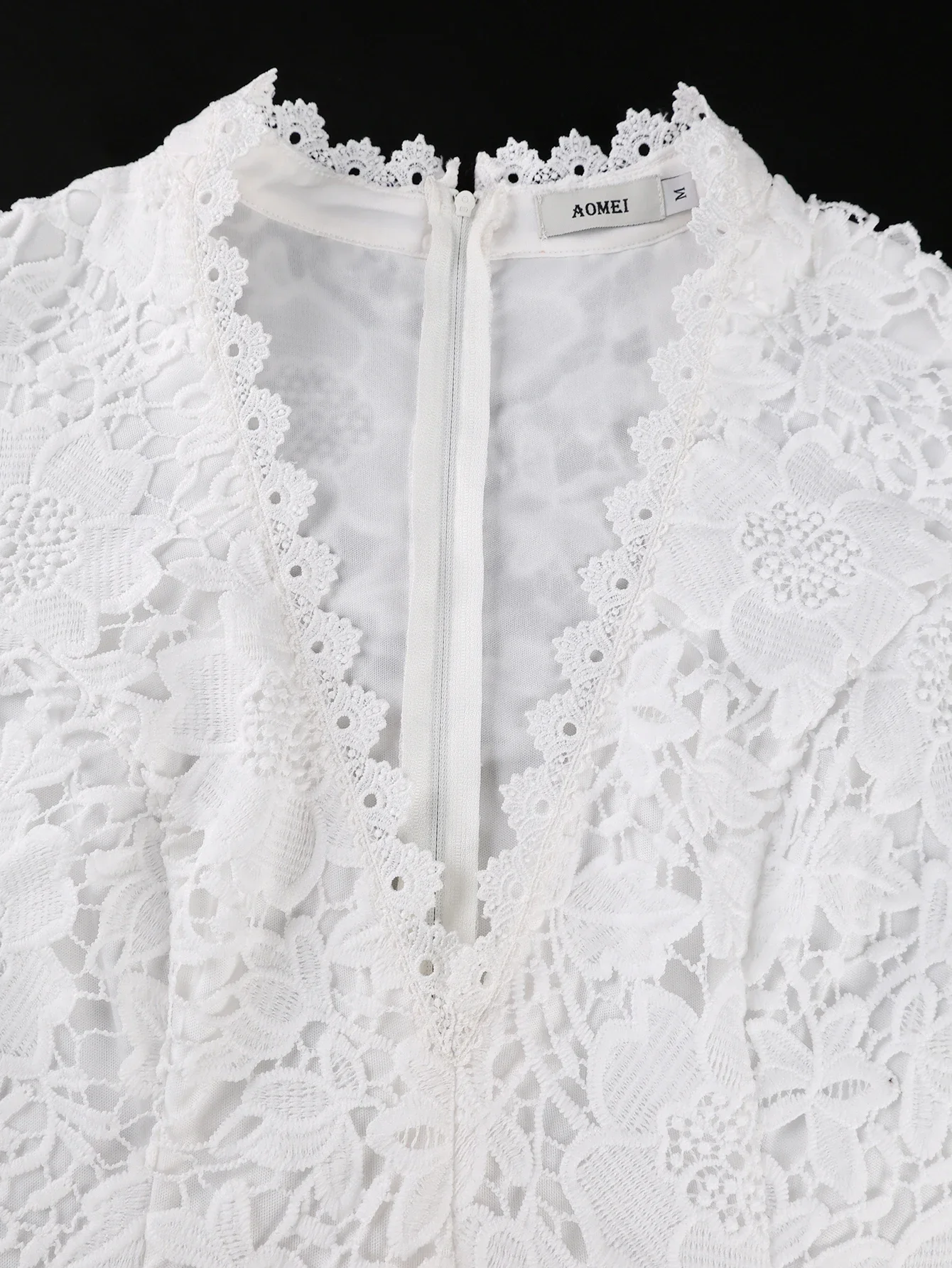Sexy Lace Midi Dress Women Deep V Neck Short Sleeves High Waist A Line Perfect for Garden Party Wedding and Formal Evening Event