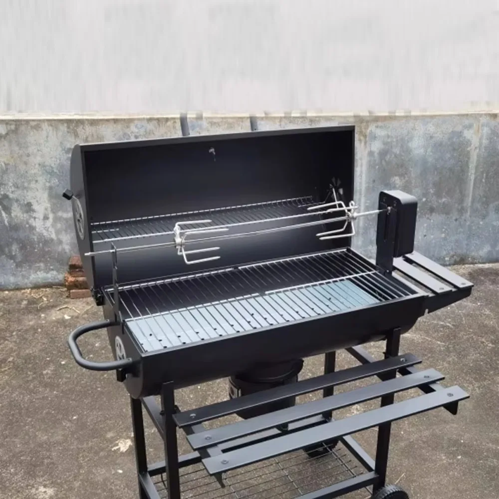 Barbecue Grill Courtyard Villa Charcoal Grill, Outdoor Grill, American Style BBQ Grill for 5 People