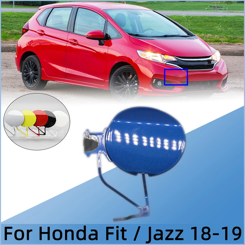 

Car Accessories For Honda Fit / Jazz GK5 2018 2019 Front Bumper Tow Hook Eye Cover Lid Towing Hauling Trailer Cap Shell Garnish