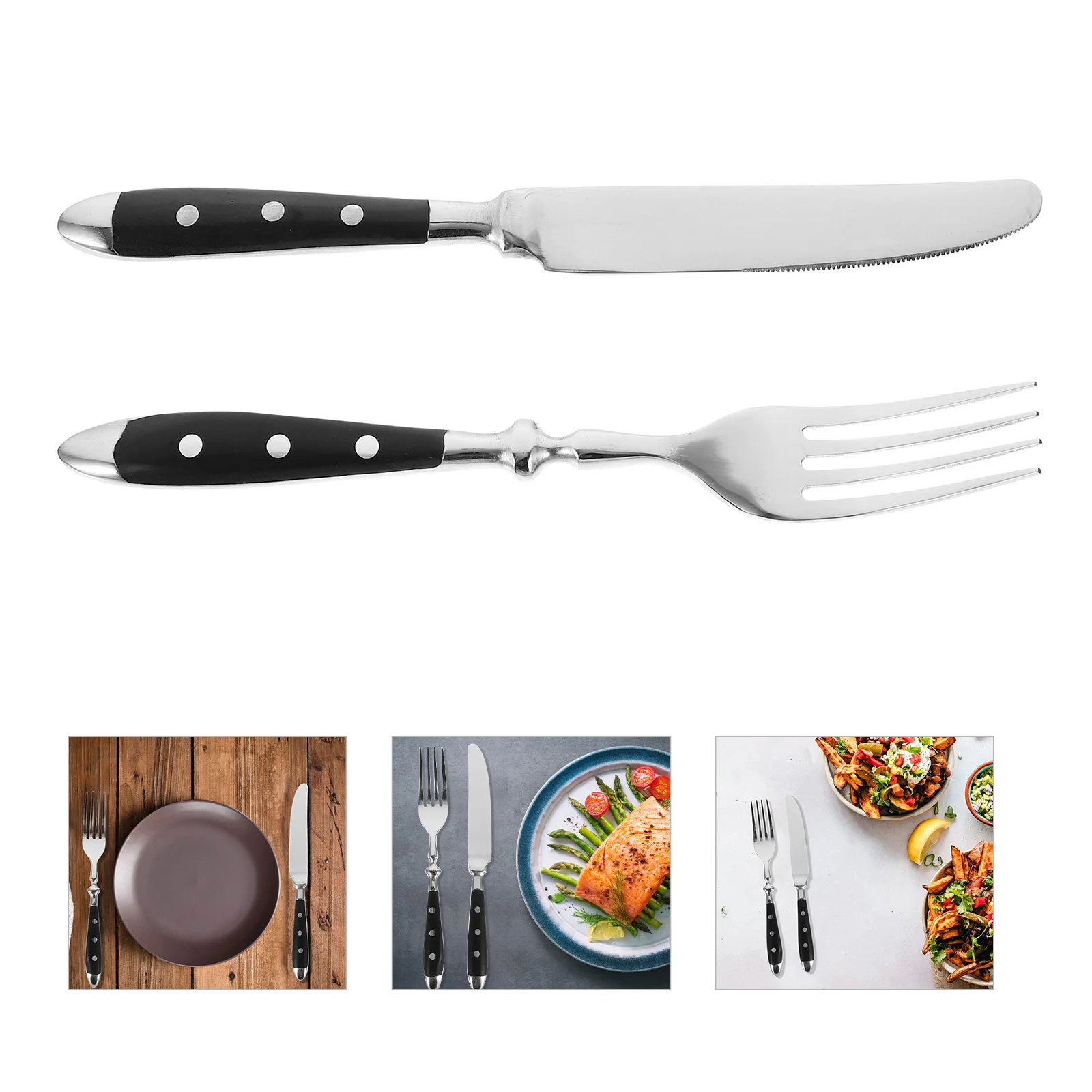 

1 Set Stainless Steel Steak Cutlery Western Tableware Dinnerware Ergonomic Wear-Resistant Butter Spreader Jam Cutter For Home