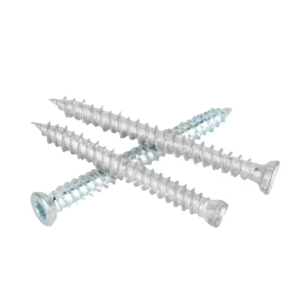 Self-cutting Countersunk Torx Head Concrete Screws Grade 8.8 Carbon Steel, Cement Wall Fasteners for Door & Window Mounting