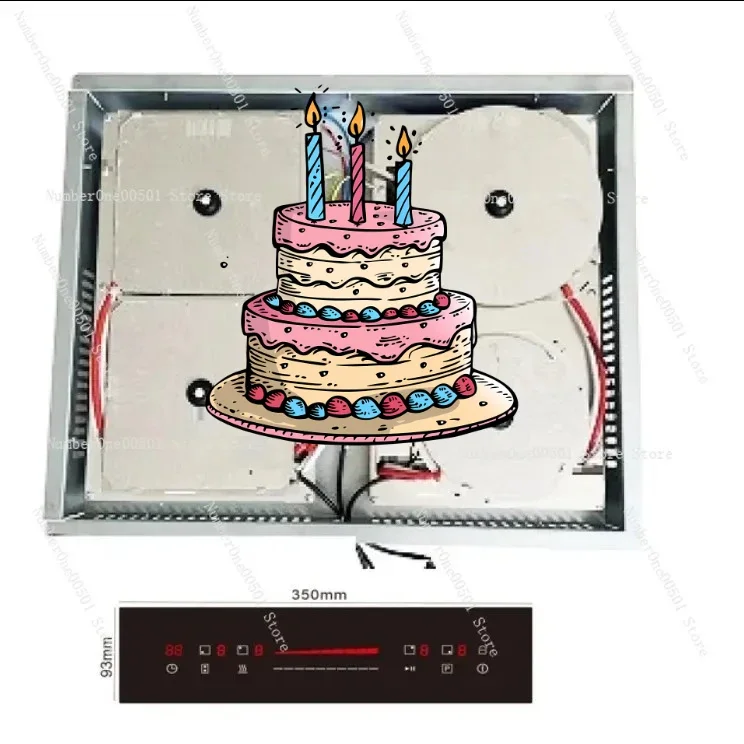 Home hidden rock board induction, concealed installation, embedded, 4-channel multi head infrared induction cooker