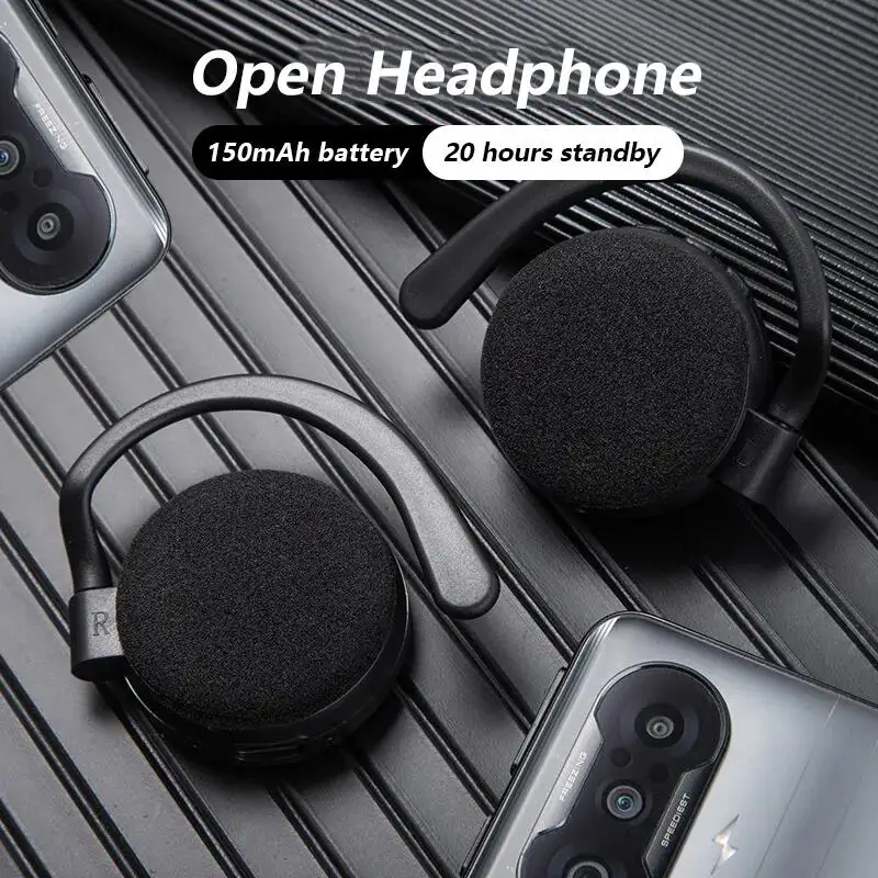 K6 TWS Sport Wireless Bluetooth Headset Running Stereo Music Universal Mini Dual Ear Hanging Headphones With Mic Noise Reduction