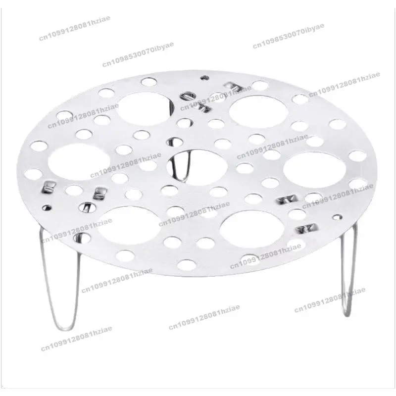 

Steel Foldable Steaming Egg Rack Kitchen Multifunctional Grate Pot Rack Water Grid Steamer Round