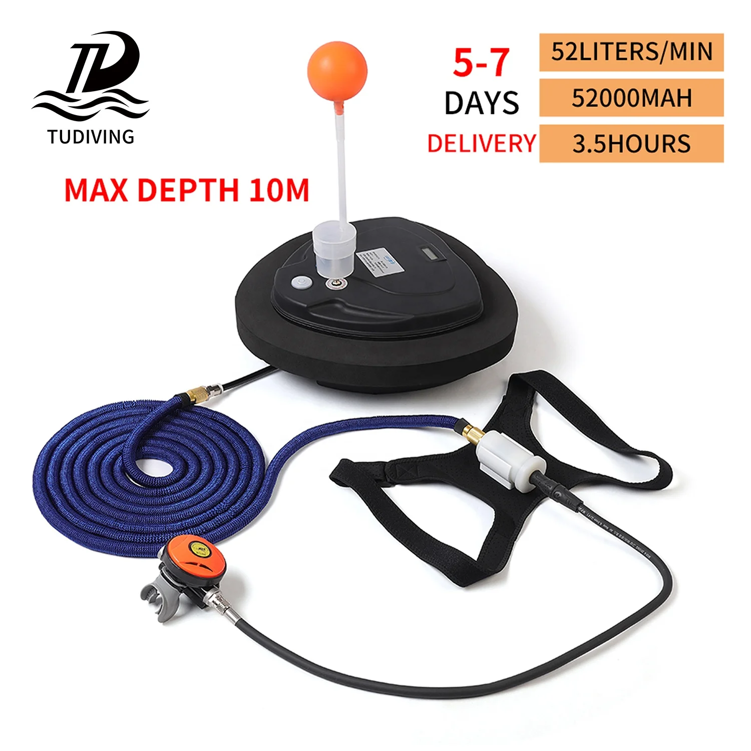 Hot Sale 10M Z270 Breathing 3.5Hours Upgraded Outdoor Water Sport Equipment Underwater Mobile Diving Ventilator