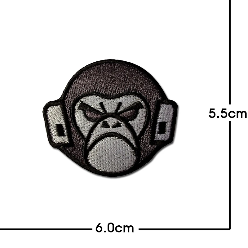 Parche táctico bordado lobo tigre oso con velcro para chaqueta - imagen 2