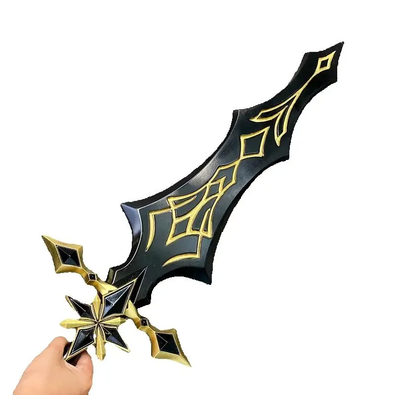 Genshin Impact II Capitano Sword Thrain Sentinel Knight the Captain Cosplay Replica Prop Character Accessory for Decoration