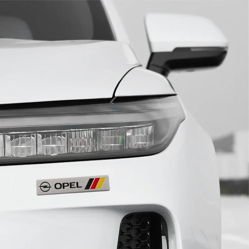 New 3D Aluminum Car Emblem Badge Rear Trunk Sticker For Opel Corsa Astra Insignia Vectra Zafira Meriva Mokka Grandland Vivaro