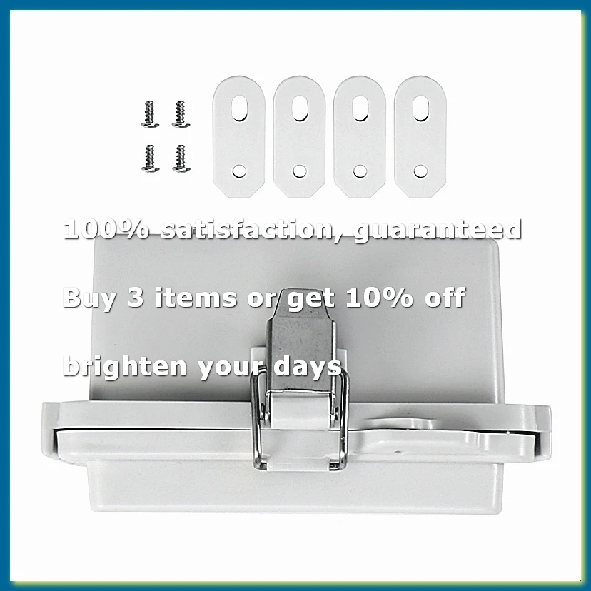 Outdoor Electrical Junction Box ABS Plastic & Hinged Cover Stainless Steel Latch IP67 Waterproof for Electrical Projects